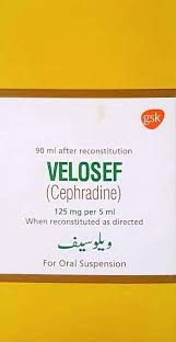 Velosef 125mg 90ml  Susp