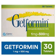 Getformin 1mg/500mg Tab