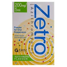 Zetro 200mg 5ml 25ml susp